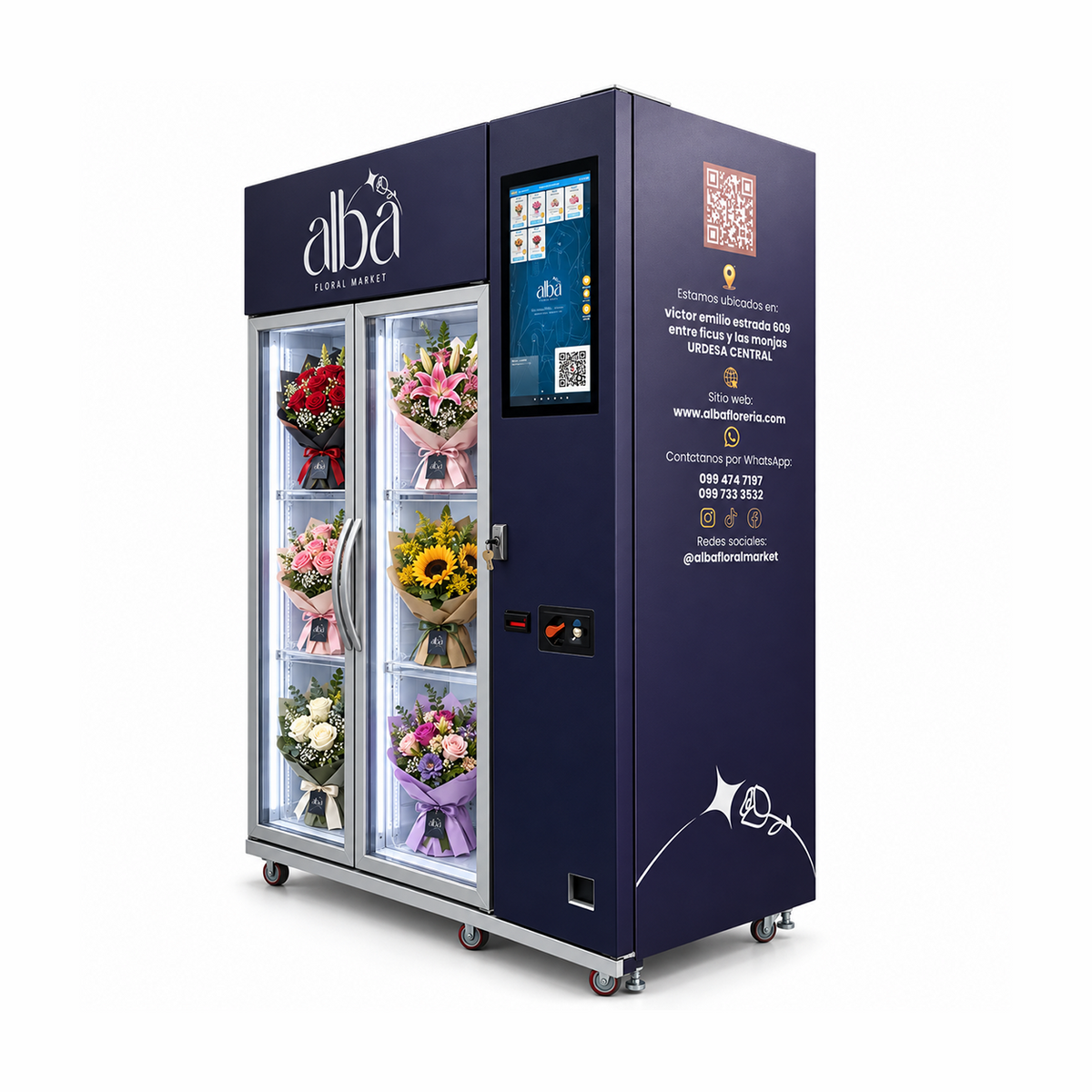 WEIMI Six-Compartment Flower Locker Vending Machine with Touchscreen