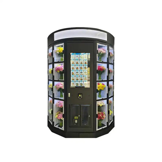 Distributeur automatique de fleurs élégant avec gaz R290 et écran tactile 32 pouces
