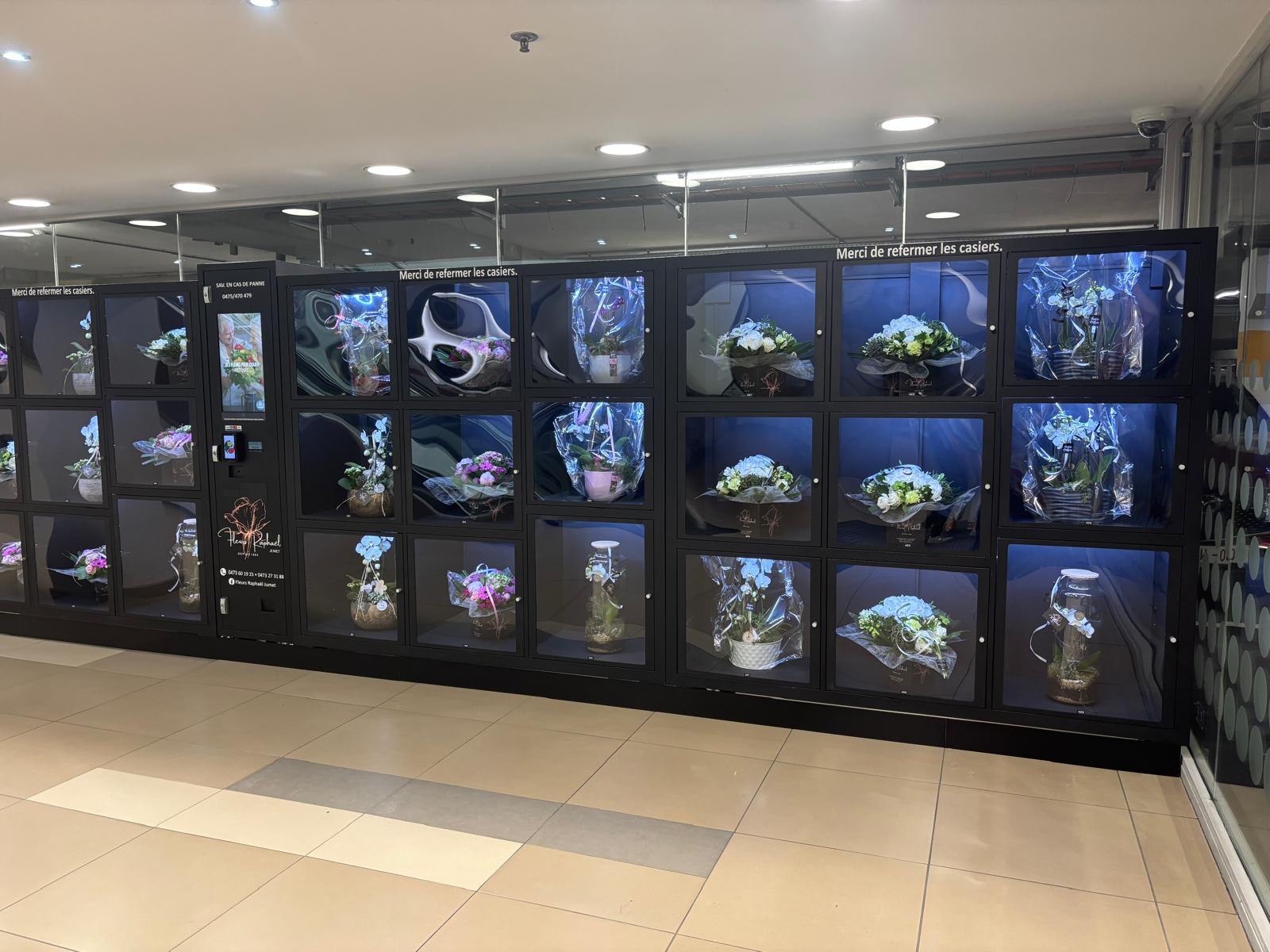 Smart Refrigerated Flower Vending Machine – Encountering Romance and Convenience in France