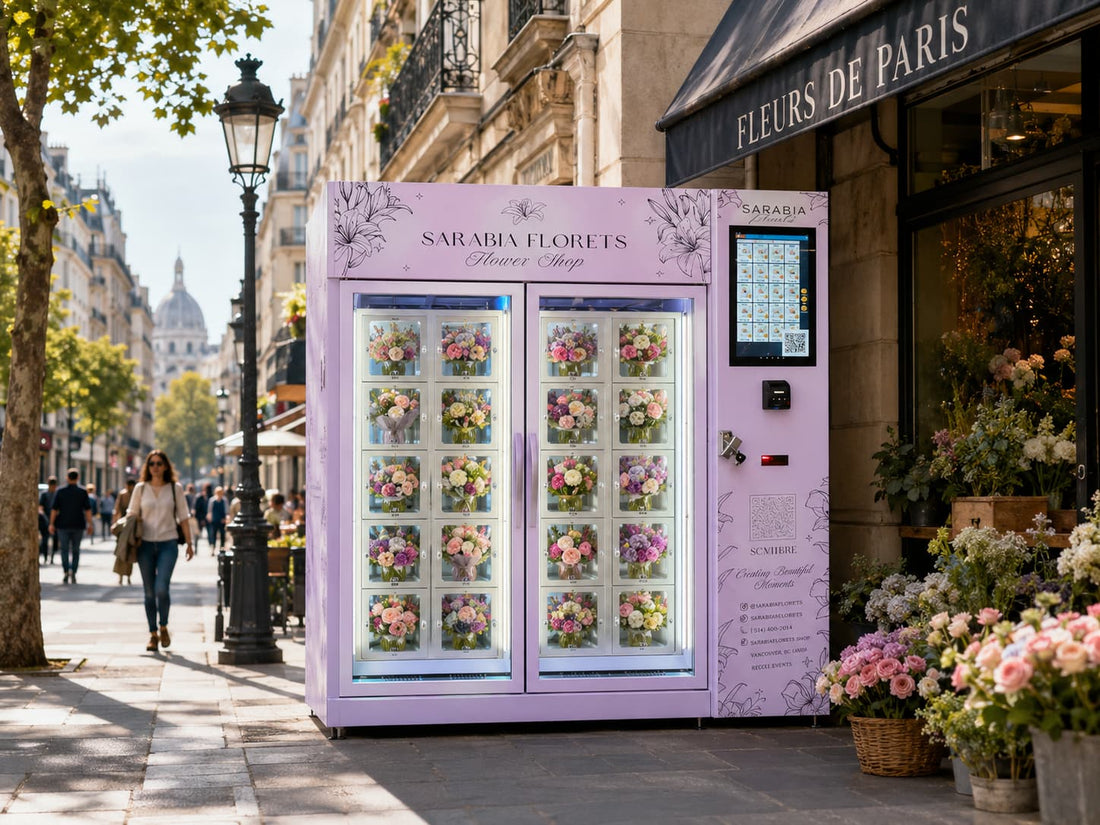 Flower vending machine location map: 6 golden spots vs 5 to avoid.