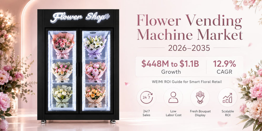 Flower Vending Machine Market 2026–2035: From $448M to $1.1B with 12.9% CAGR