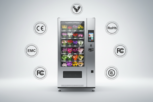 Flower Vending Machine Certifications Explained: CE, EMC, RoHS, FCC and UL Questions