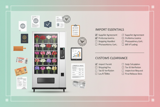 Flower Vending Machine Customs Documents and Import Cost Checklist