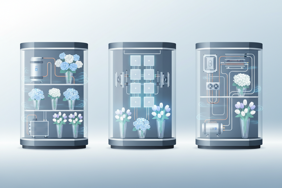 Flower Vending Machine Refrigeration Systems Compared
