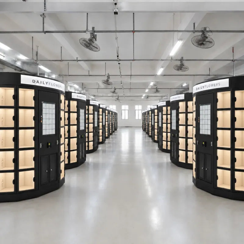 WEIMI Fresh Flower Dealer Canada flower vending machine operating example