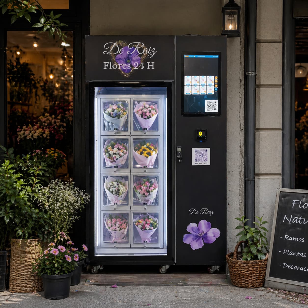 Single Door Grab-and-Go Flower Vending Machine