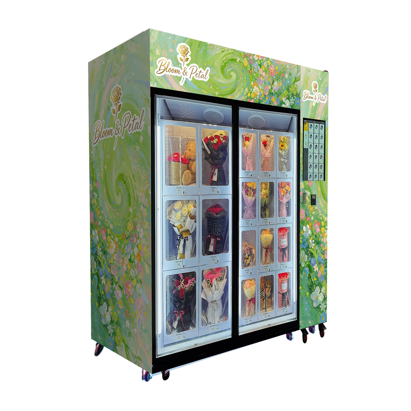 Refrigerated Flowers Lockers Vending Machine | Keep Bouquets Fresh 24/7