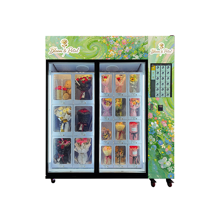 Refrigerated Flowers Lockers Vending Machine | Keep Bouquets Fresh 24/7