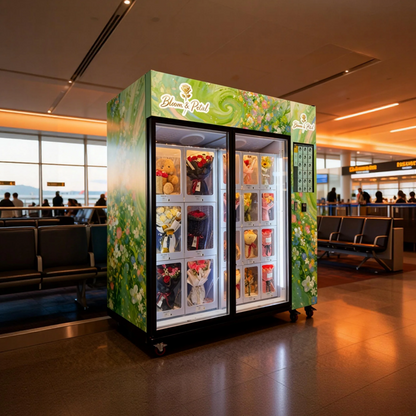 Refrigerated Flowers Lockers Vending Machine | Keep Bouquets Fresh 24/7