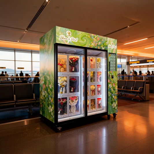Refrigerated Flowers Lockers Vending Machine | Keep Bouquets Fresh 24/7