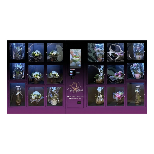 Modular Flower Vending Machine with Large Refrigerated Compartments
