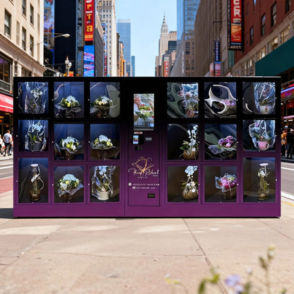 Modular Flower Vending Machine with Large Refrigerated Compartments