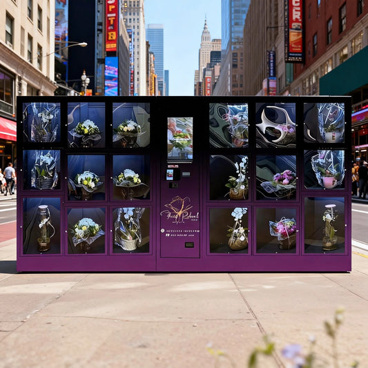 Modular Flower Vending Machine with Large Refrigerated Compartments