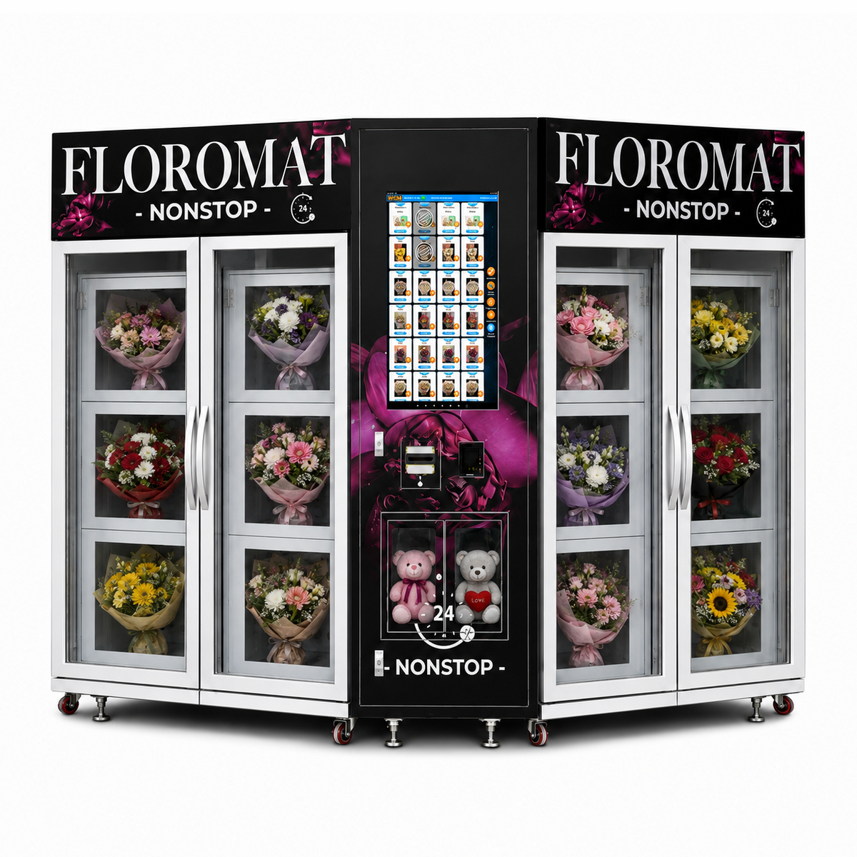 WEIMI Bloom & Gift Station - Twin-Cabinet Flower Vending System
