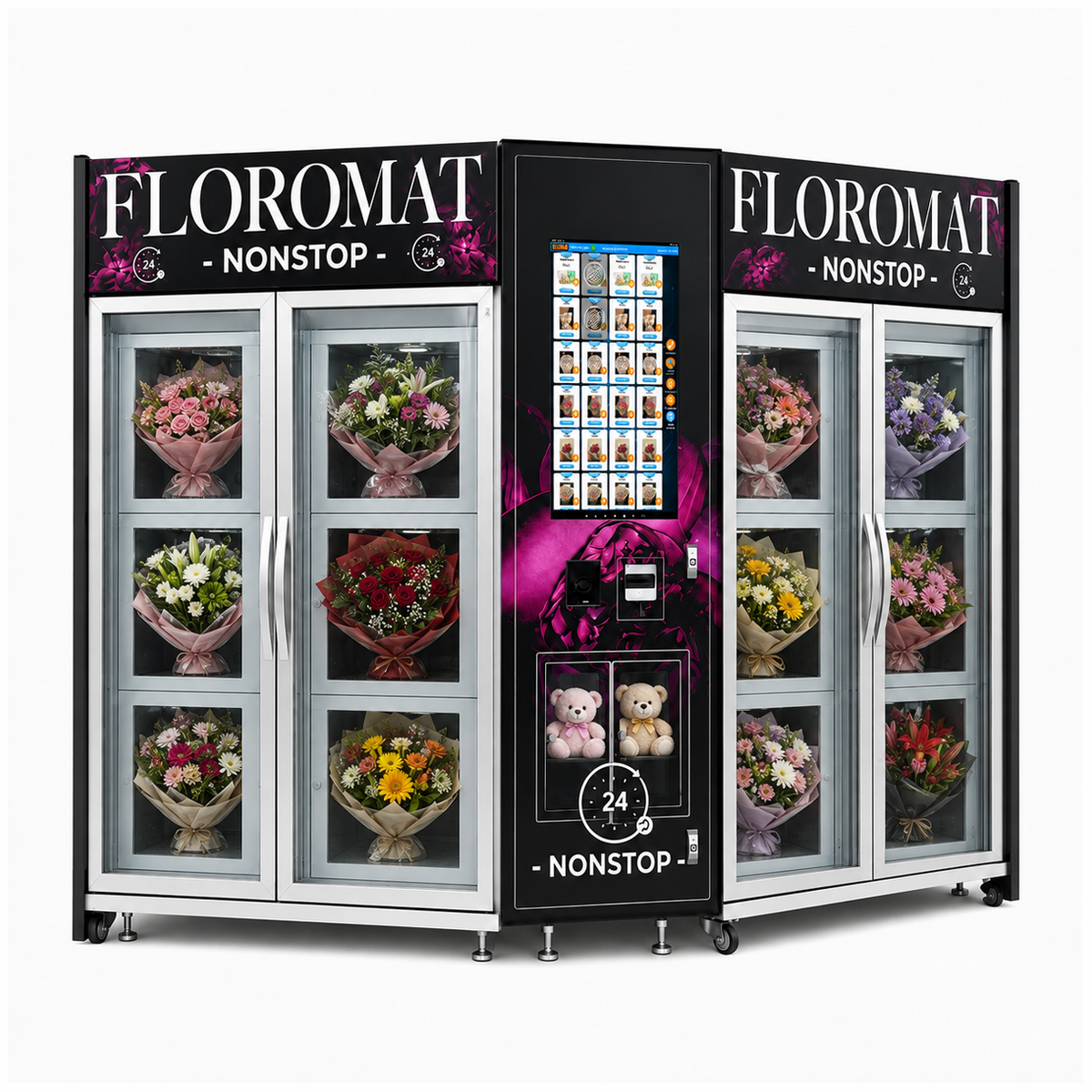 WEIMI Bloom & Gift Station - Twin-Cabinet Flower Vending System