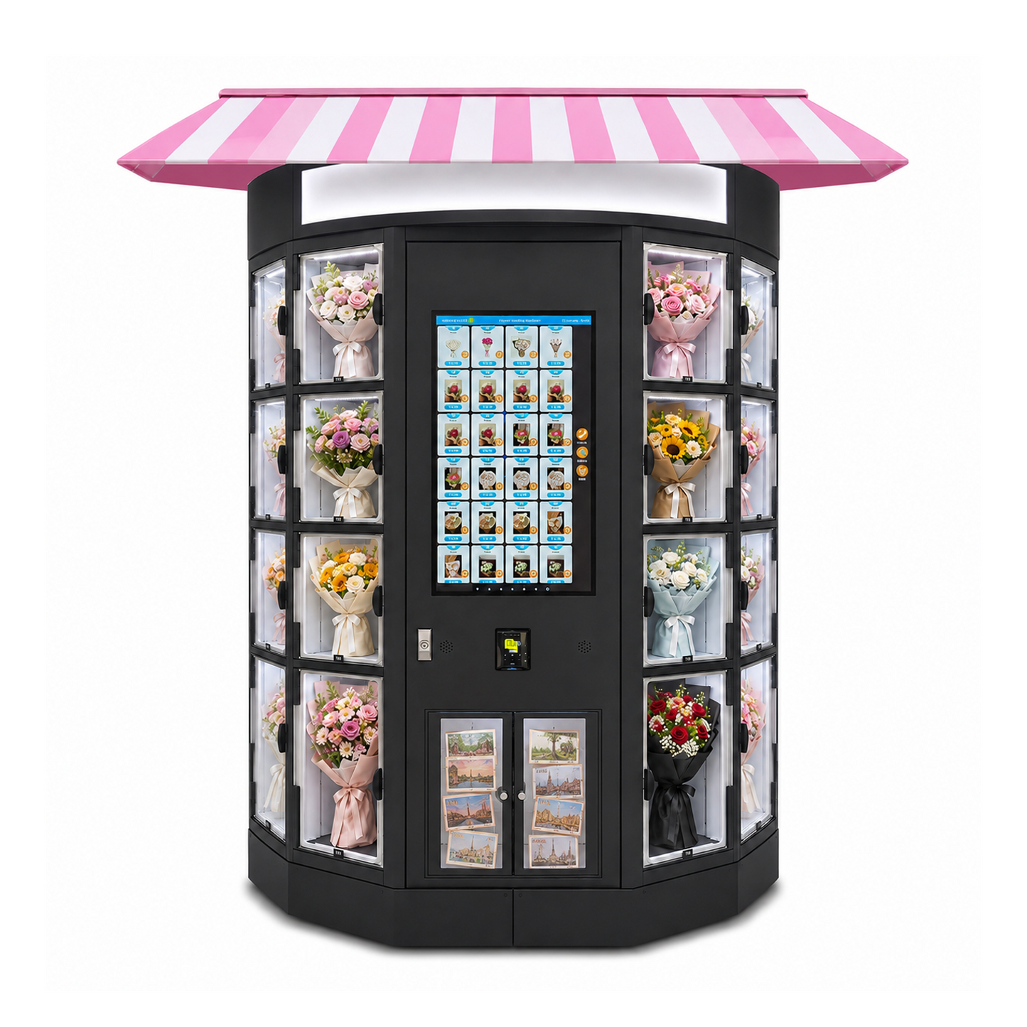 WEIMI Outdoor Smart Flower Vending Machine — 24/7 Refrigerated Retail & Self-Service Pickup Hub