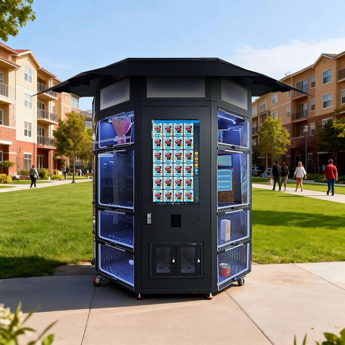 Refrigerated Fresh Flower Vending Machine for festival flowers
