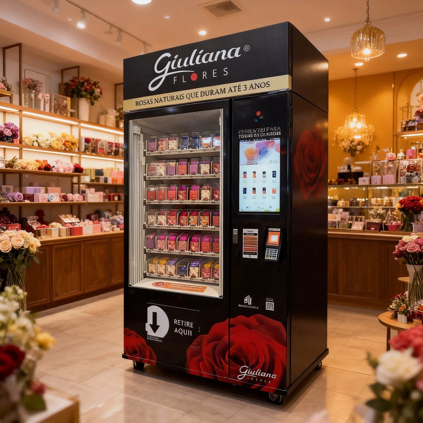 Smart Retail Machine for Souvenirs Jewelry & Preserved Flowers