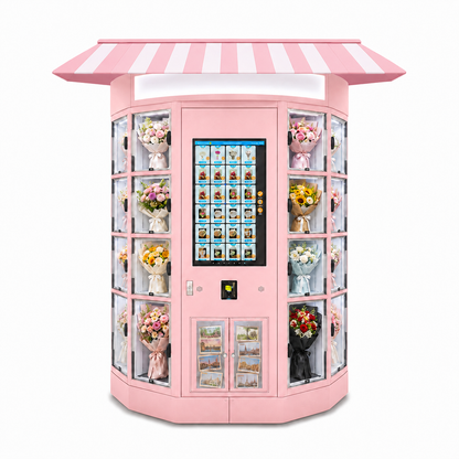 WEIMI Outdoor Smart Flower Vending Machine — 24/7 Refrigerated Retail & Self-Service Pickup Hub
