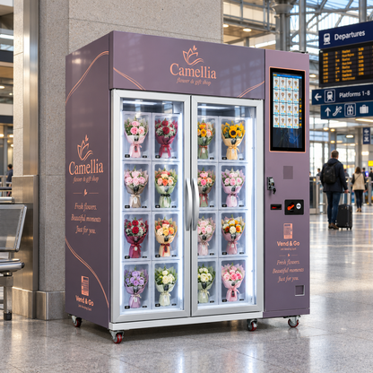 WEIMI 16-Compartment Refrigerated Bouquet Locker Vending Machine