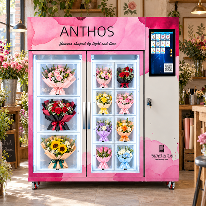 WEIMI 11-Compartment Flower Vending Machine with Mixed-Size Lockers