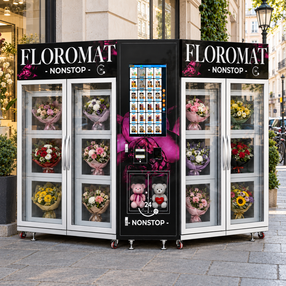WEIMI Bloom & Gift Station - Twin-Cabinet Flower Vending System