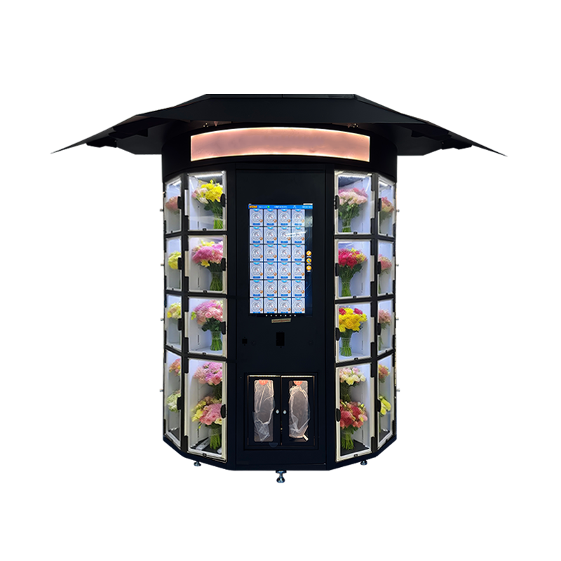 24/7 Outdoor Flower Vending Machine with Refrigeration System and 32-Inch Touch Screen