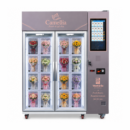 WEIMI 16-Compartment Refrigerated Bouquet Locker Vending Machine