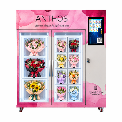 WEIMI 11-Compartment Flower Vending Machine with Mixed-Size Lockers