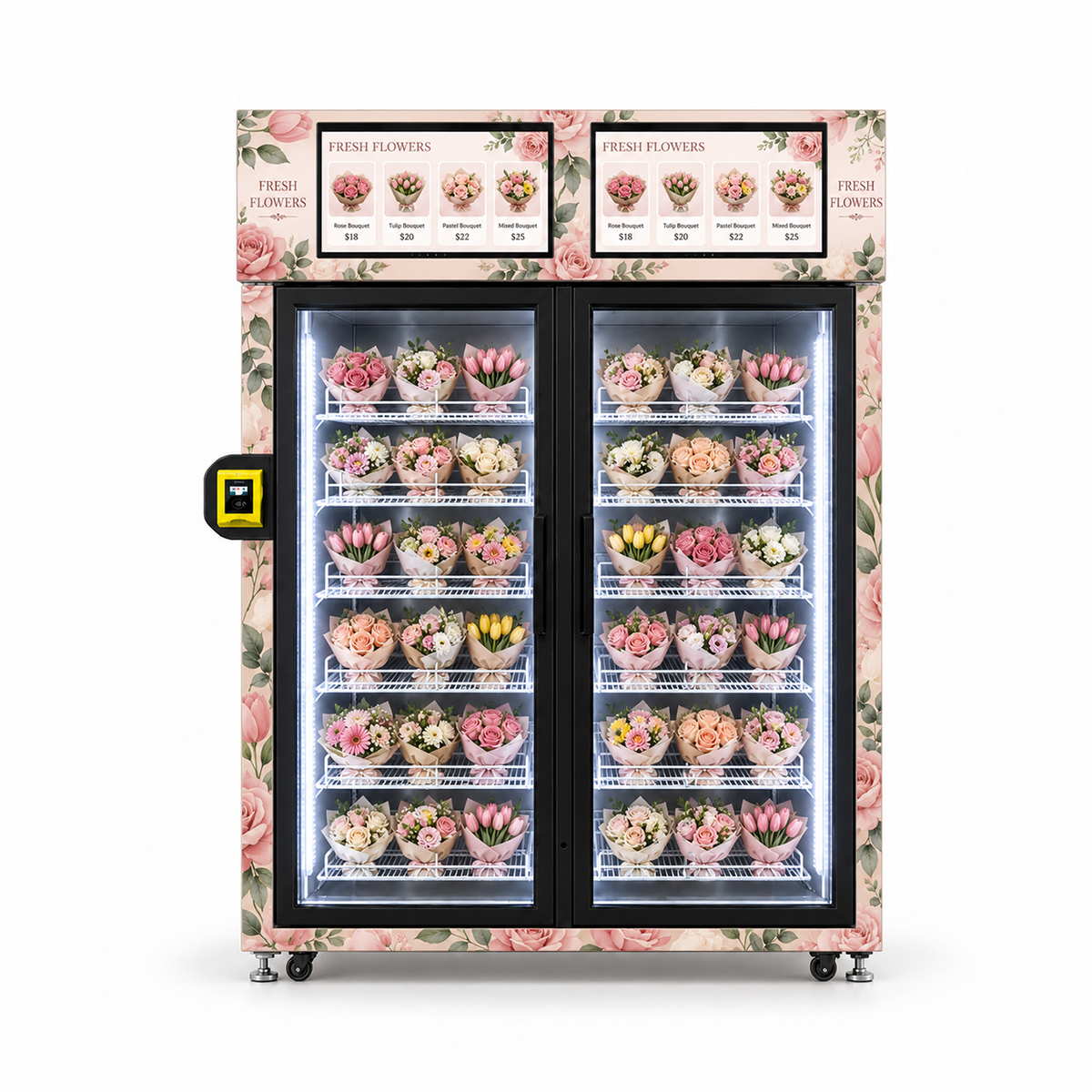 WEIMI BloomSense AI - Grab-and-Go Flower Vending Fridge