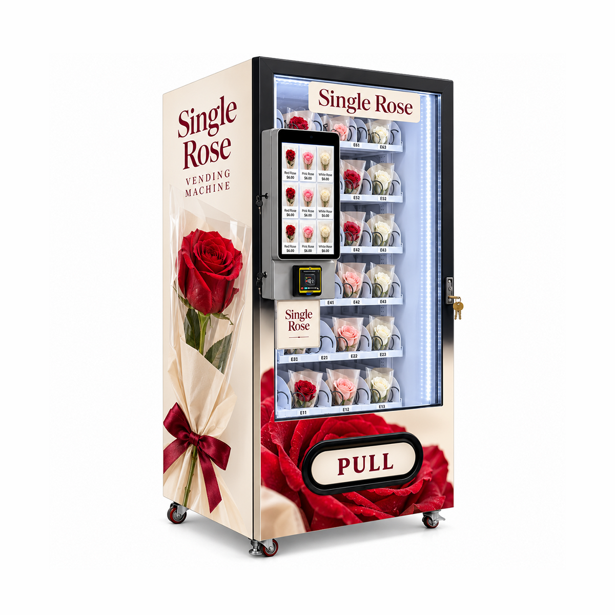 WEIMI Single Rose Vending Machine for Individually Wrapped Flowers