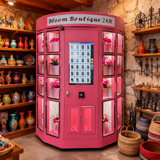 Find handmade flowers, soaps, ceramics, and chocolates in our self-service vending machines. Enjoy premium, local goods at your fingertips, anytime.