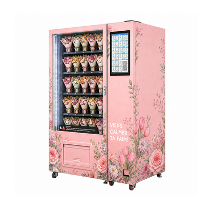 Premium Fresh Red Rose Bouquet - 24/7 Instant Access via Flower Bouquet Vending Machine