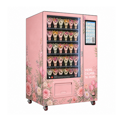 Premium Fresh Red Rose Bouquet - 24/7 Instant Access via Flower Bouquet Vending Machine