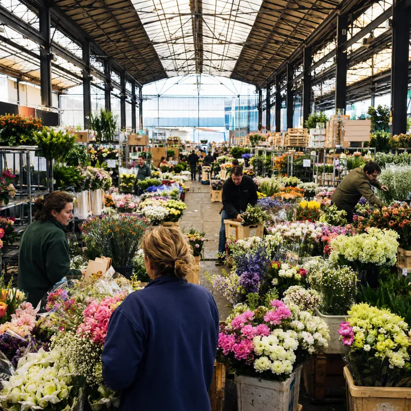 WEIMI flower vending and pickup system for flower wholesale markets